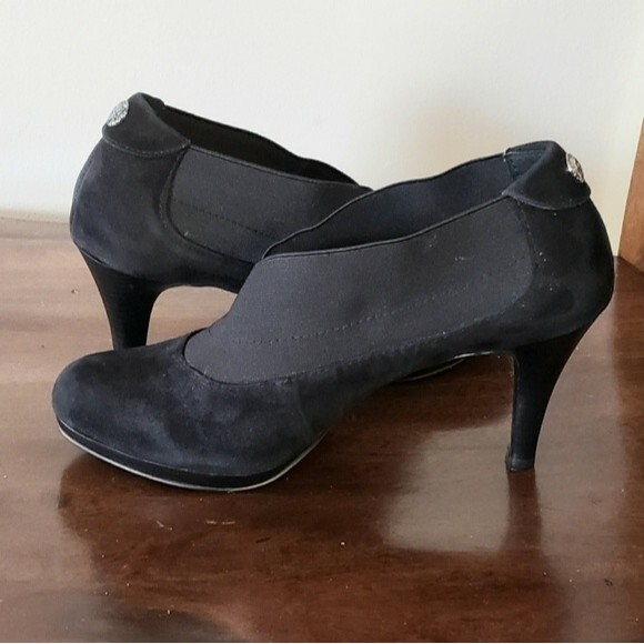 Anne Klein AK Wava Black Suede Women's Bootie  Size 7.5 M - Picture 5 of 10